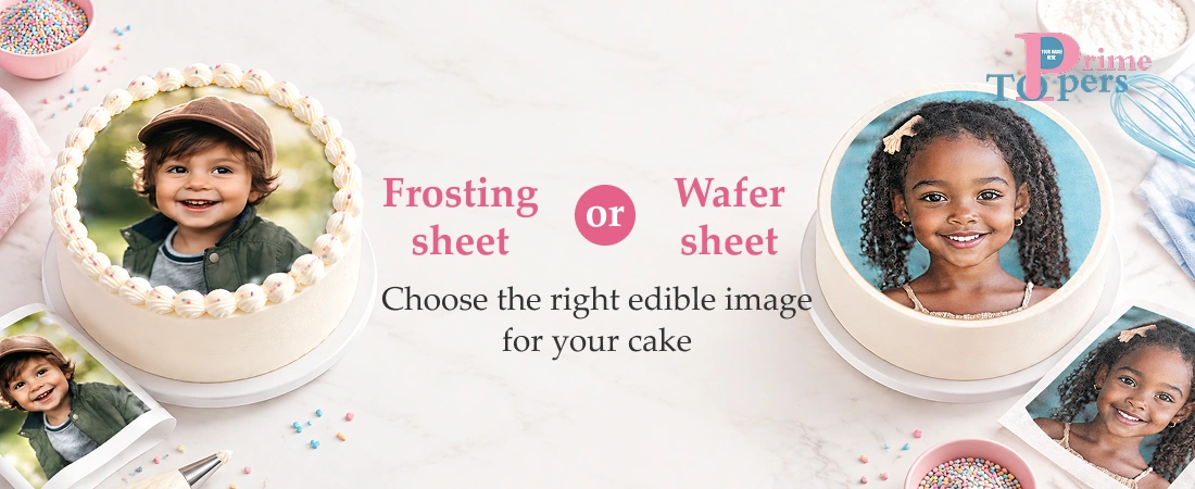 Frosting sheet vs wafer sheet edible image cake