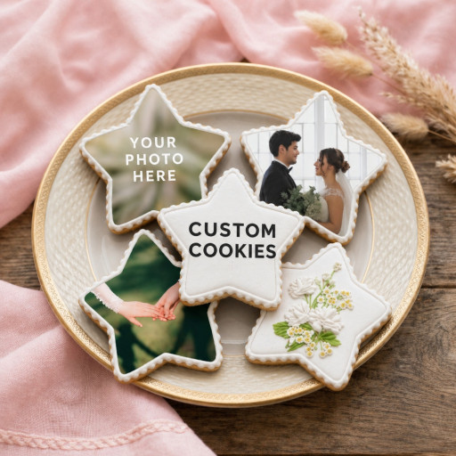 Custom Printed Star Cookies