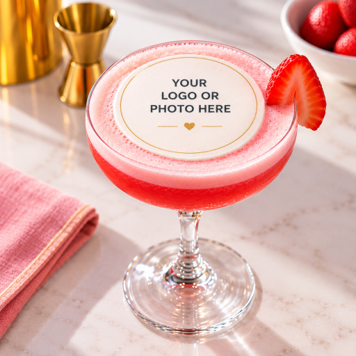 Wafer Sheet Cocktail Toppers