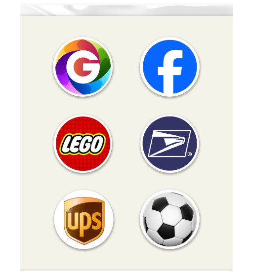 Prime Toppers Custom Printed 3 Inch Edible Cocktail Toppers Minimum 6 Circles - Frosting Sheet