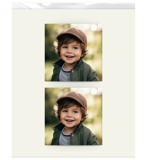 Prime Toppers Custom Edible Image Prints 5x5" Size Square (Non Pre-Cut) - 2 Toppers Per Sheet