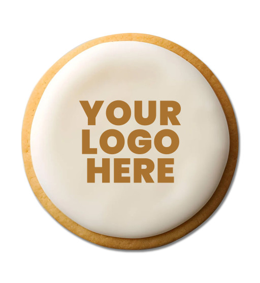 Prime Toppers 8" Round Custom Printed Sugar Shortbread Cookie - Delicious Ready-to-Eat Iced Cookies with Personalized Image or Logo