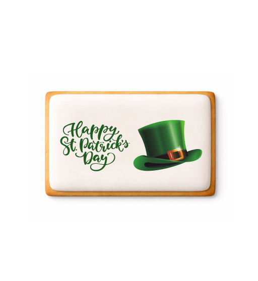 Prime Toppers 4" x 6" Rectangle Custom Printed Sugar Shortbread Cookie &ndash; Ready-to-Eat Iced Cookies with Personalized Image or Logo