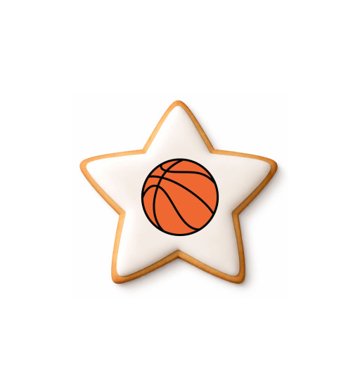 Prime Toppers 3" Star Custom Printed Sugar Shortbread Cookie - Delicious Ready-to-Eat Iced Cookies with Personalized Image or Logo