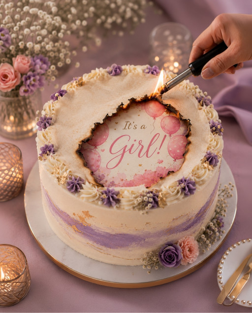 Prime Toppers Custom Burn Away Cake Images - Burn Away Cake Wafer Paper and Frosting Sheet Kit