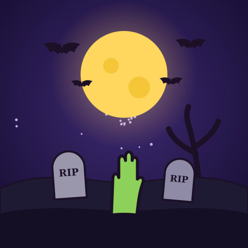 Halloween Zombie Graveyard Cupcake Toppers and Cookie Toppers – Edible Prints