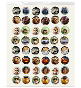 Prime Toppers Custom Edible Image Prints 1.25