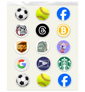 Prime Toppers Custom Printed 2 Inch Edible Cocktail Toppers Minimum 15 Circles - Frosting Sheet