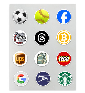 Prime Toppers Custom 2.5 Inch Edible Wafer Paper Cocktail Toppers - Minimum 12 Circles