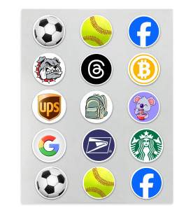 Prime Toppers Custom 2-Inch Edible Wafer Paper Cocktail Toppers - Minimum 15 Circles