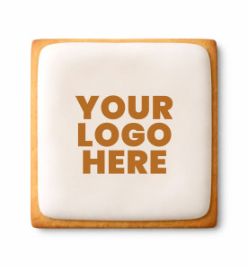 Prime Toppers 8" Square Custom Printed Sugar Shortbread Cookie &ndash; Ready-to-Eat Iced Cookie with Personalized Image or Logo