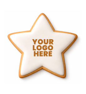 Prime Toppers 8" Star Custom Printed Sugar Shortbread Cookie &ndash; Ready-to-Eat Personalized Cookie with Edible Image or Logo