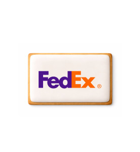 Prime Toppers 3" x 5" Rectangle Custom Printed Sugar Shortbread Cookie &ndash; Ready-to-Eat Iced Cookies with Personalized Image or Logo