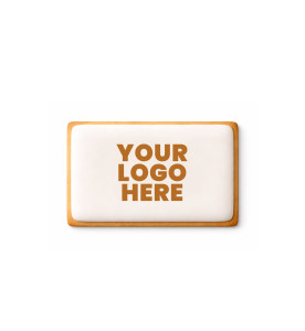 Prime Toppers 3" x 4" Rectangle Custom Printed Sugar Shortbread Cookie &ndash; Ready-to-Eat Iced Cookie with Personalized Image or Logo