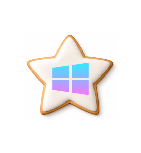 Prime Toppers 4" Star Custom Printed Sugar Shortbread Cookie - Delicious Ready-to-Eat Iced Cookies with Personalized Image or Logo